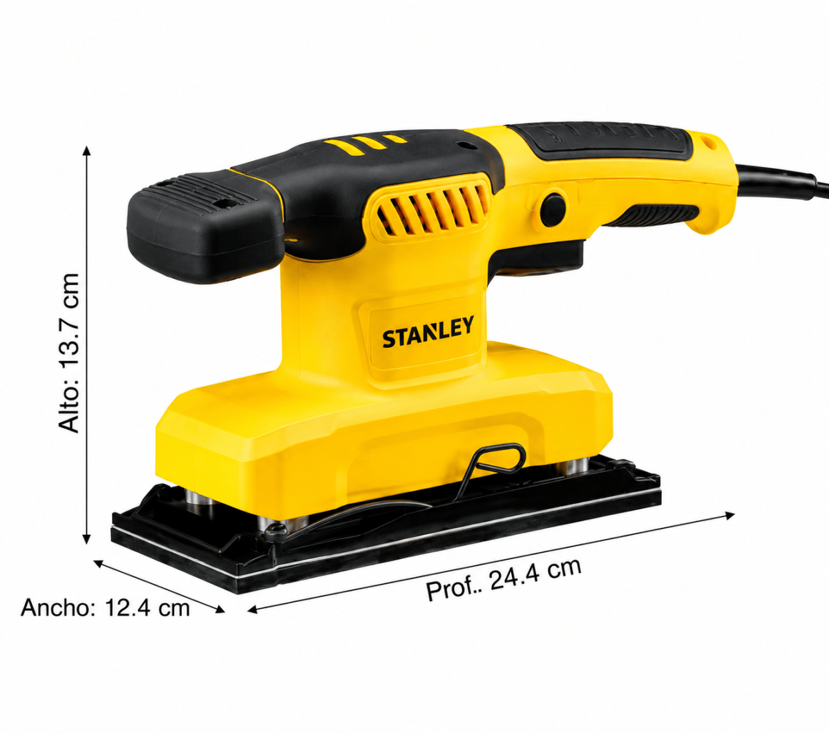 Lijadora Orbital Profesional Stanley 280W SS28 para Madera y Acabados2