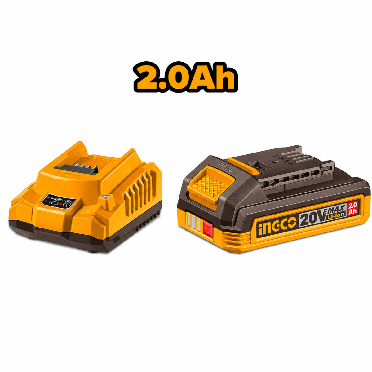 Clavadora Inalámbrica 20V para Clavos de 35 mm con Batería 2Ah, Cargador y Maleta INGCO3