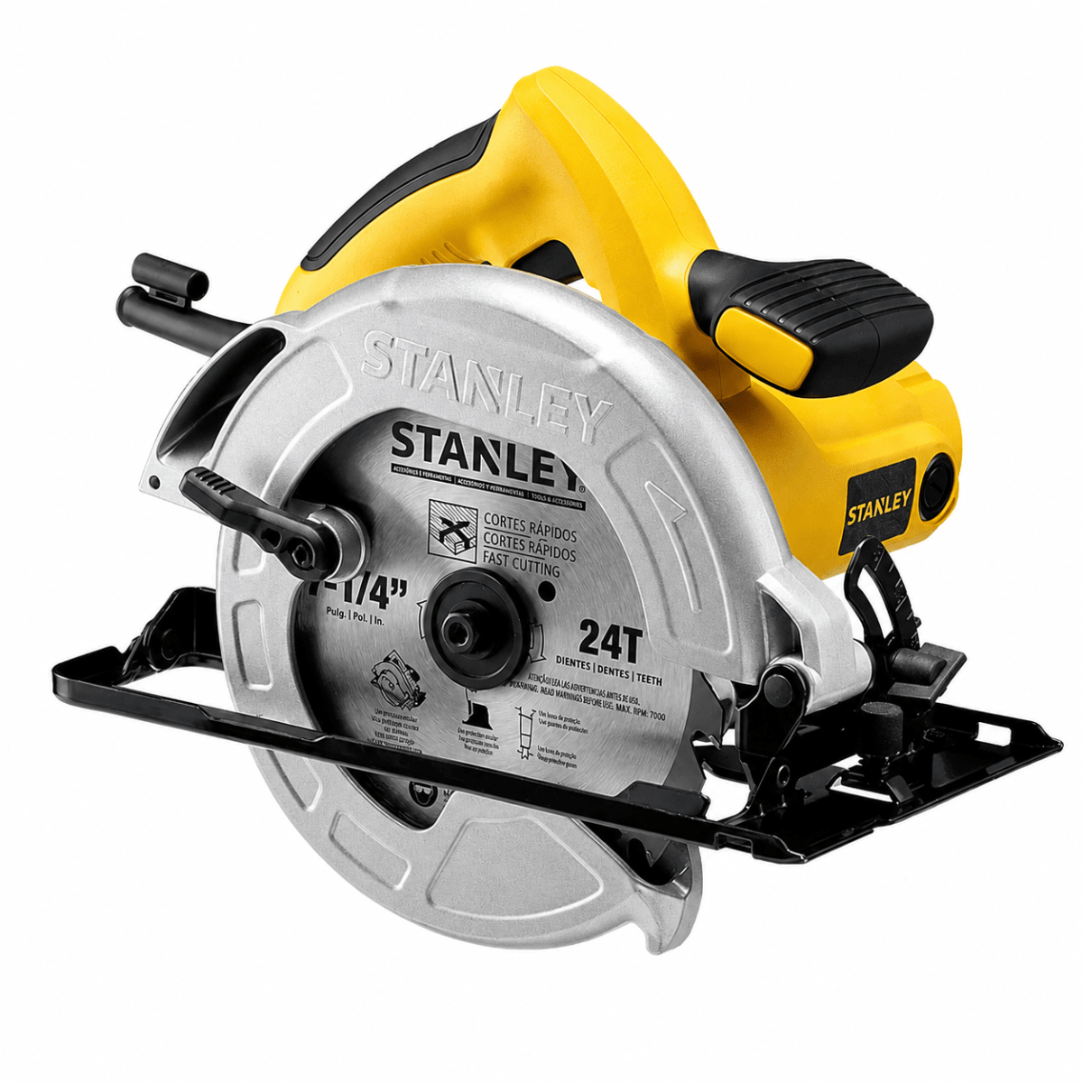 Sierra Circular Eléctrica Stanley 1600W 7-1/4¨ con Disco para Corte Profesional2