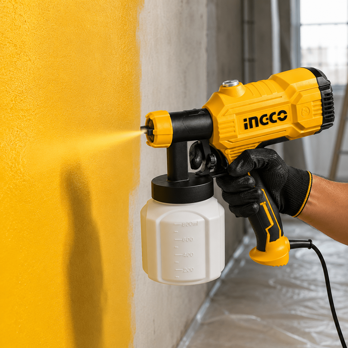 Pistola Eléctrica para Pintar con Compresora 450W INGCO2