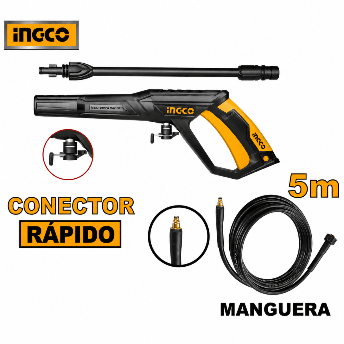 Hidrolavadora de Alta Presión 2200 PSI INGCO3