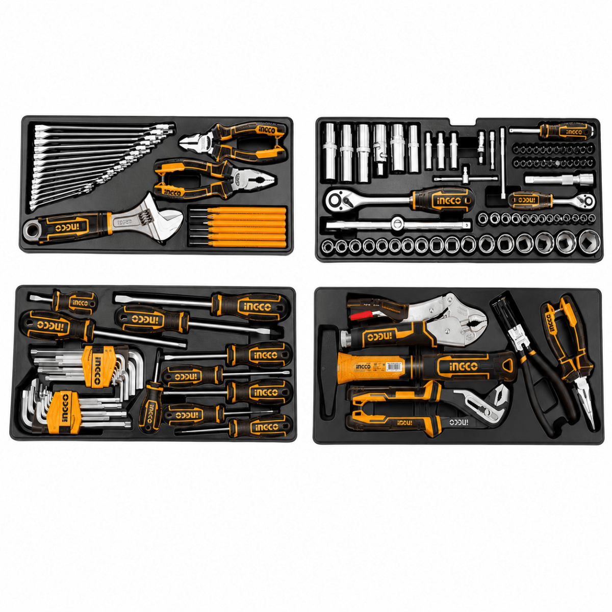 Kit de herramientas manuales 108 piezas con caja metálica HTCS151081 INGCO3