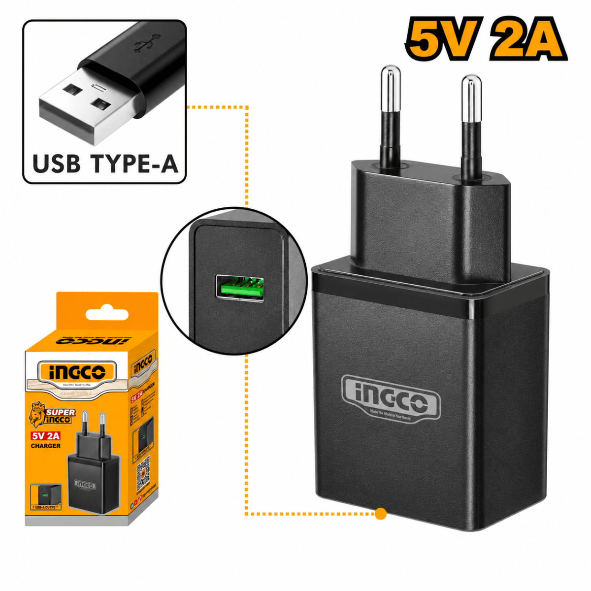 Cargador USB Type-A 5V 2A FCLI1205023