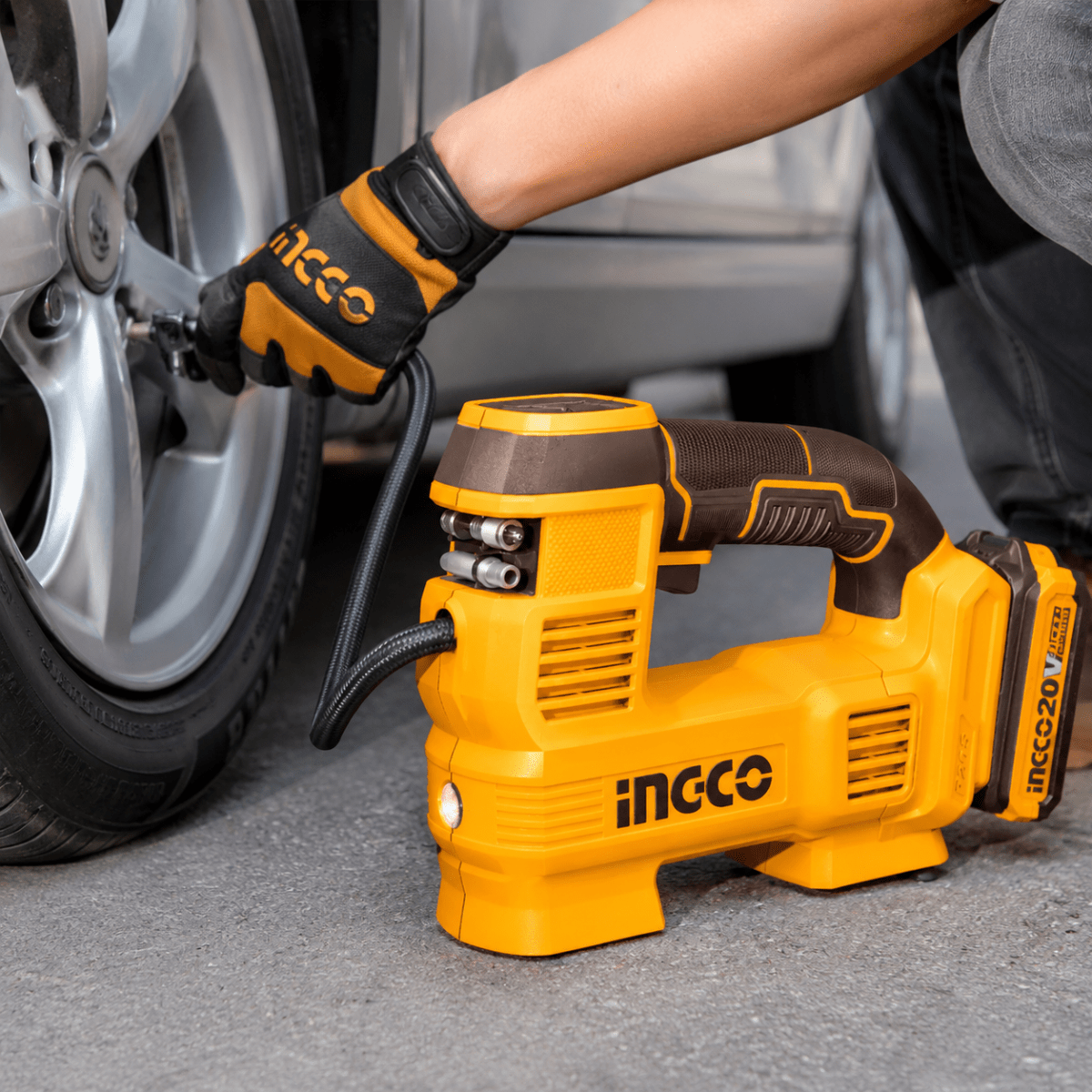 Mini Compresor Inflador 20V 160 PSI INGCO2