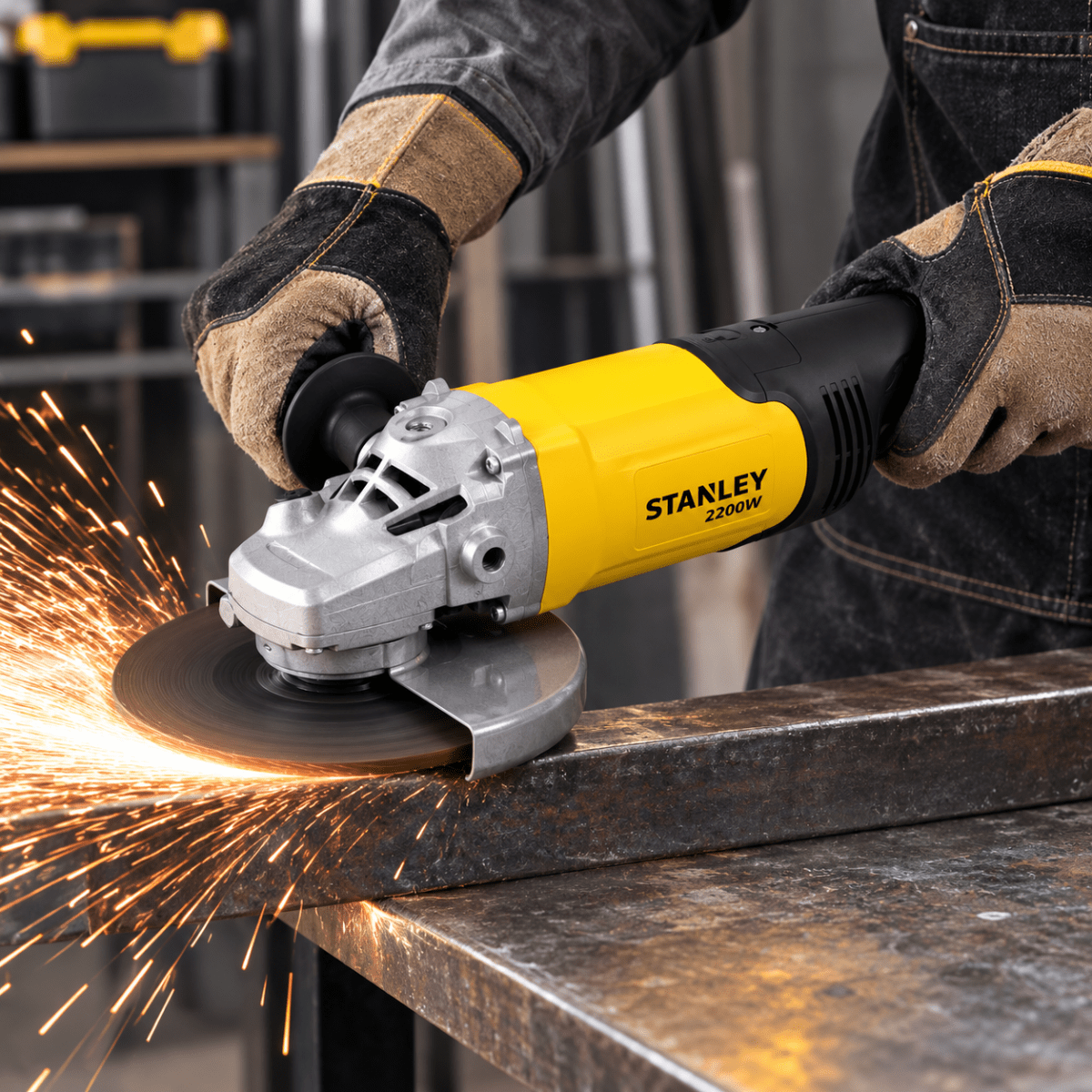 Amoladora Angular Stanley 9¨ 2200W SL229 Industrial para Corte y Desbaste Extremo2