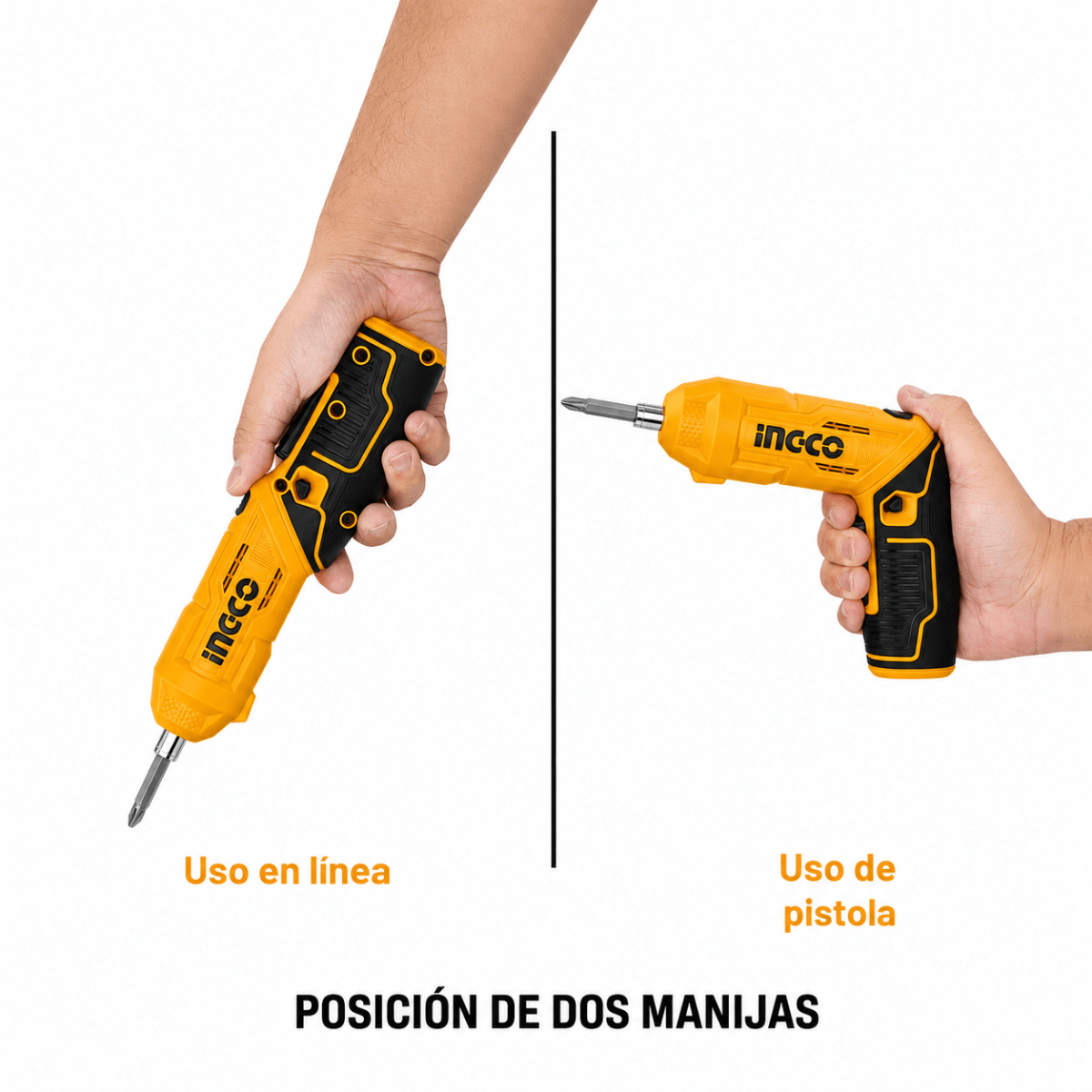 Atornillador Inalámbrico Ingco con 18 Puntas Magnéticas3