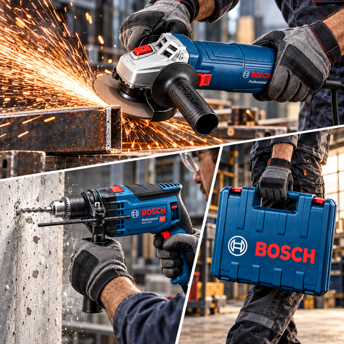 Combo Bosch Taladro Percutor Eléctrico 1/2´´ 850W + Amoladora Angular 710W2