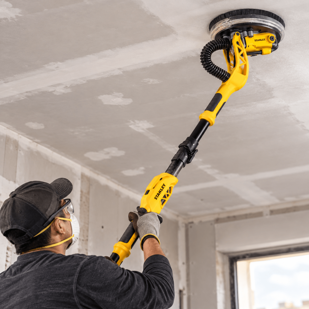 Lijadora de Pared y Techo Stanley para Acabado Profesional de Drywall y Pintura3