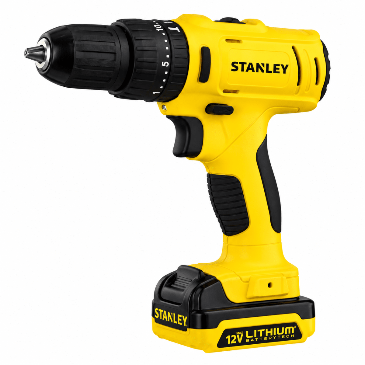 Taladro Percutor Inalámbrico Stanley 12V SCH121S2K con Baterías Recargables2
