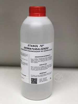 ALCOHOL ETANOL 70% ALCOHOL ETANOL 70%