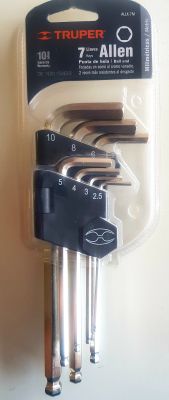 JUEGO LLAVE ALLEN 7PZS 2.5-10MM JUEGO LLAVE ALLEN 7PZS 2.5-10MM