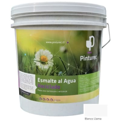 PINTURA ESMALTE AL AGUA REC BLANCO LLAMA 1GL PINTURA ESMALTE AL AGUA REC BLANCO LLAMA 1GL