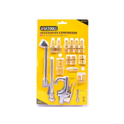 ACCESORIOS COMPRESOR 17 PIEZAS UYUSTOOLS ACCESORIOS COMPRESOR 17 PIEZAS UYUSTOOLS