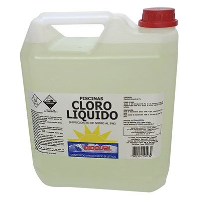 CLORO PISCINA LIQUIDO 5LTS CLORO PISCINA LIQUIDO 5LTS