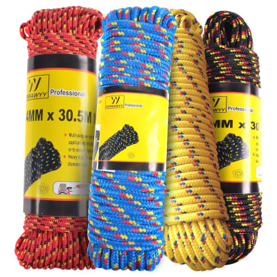 CUERDA TRENZADA 6MMX30.5X5 COLORES CUERDA TRENZADA 6MMX30.5X5 COLORES