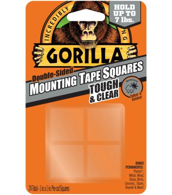 MOUNTING TAPE SQUARES 7LBS GOLILLA MOUNTING TAPE SQUARES 7LBS GOLILLA