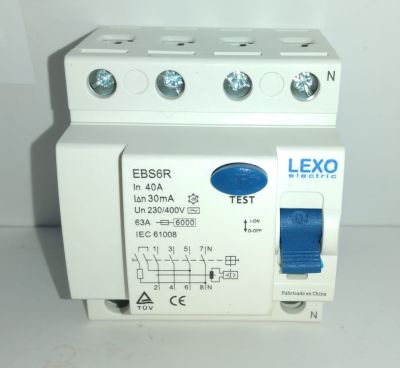 INTERRUPTOR DIFERENCIAL 4X40A LEXO INTERRUPTOR DIFERENCIAL 4X40A LEXO