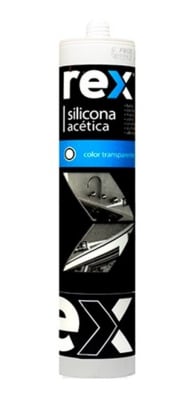 REX SILICONA ACETICA TRANSPARENTE CARTUCHO 300ML REX SILICONA ACETICA TRANSPARENTE CARTUCHO 300ML