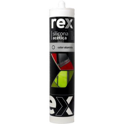 SILICONA ACÉTICA REX ALUMINIO 300ML SILICONA ACÉTICA REX ALUMINIO 300ML