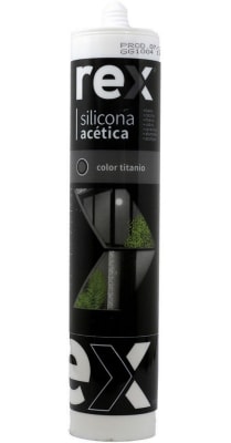REX SILICONA ACETICA TITANIO 300ML REX SILICONA ACETICA TITANIO 300ML