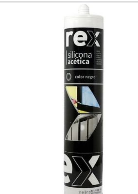 SILICONA ACÉTICA NEGRO REX 300ML SILICONA ACÉTICA NEGRO REX 300ML