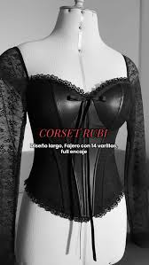 Corset cuerina manga larga1