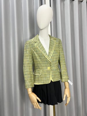 Blazer Tweed DECO verde2