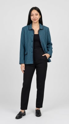 Blazer Tweed Turquesa Hanna Piang1