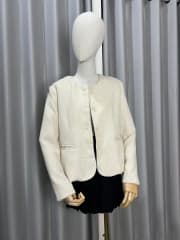 Blazer tweed beige claro