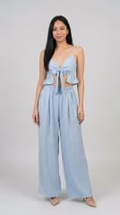 Conjunto top con lazo y palazo