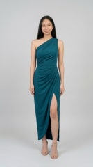 Vestido Asimetrico Verde