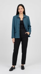 Blazer Tweed Turquesa Hanna Piang