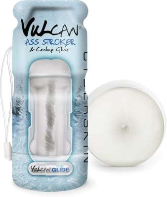 CyberSkin Vulcan Estimulador bucal con deslizamiento refrescante, color escarchado1