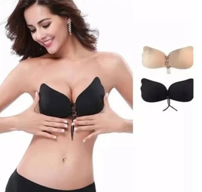 Brasier Invisible Adhesivo de Silicona con Cordón Ajustable Push-Up1