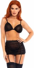 2Pcs Sujetador Top y Falda