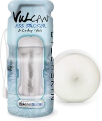 CyberSkin Vulcan Estimulador bucal con deslizamiento refrescante, color escarchado