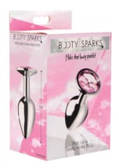 Booty Sparks Round Pink Gem Anal Plug