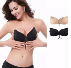 Brasier Invisible Adhesivo de Silicona con Cordón Ajustable Push-Up