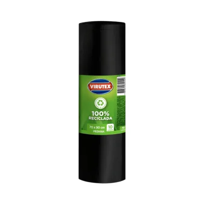 Bolsa de Basura Virutex Mediana 70 x 90 cm – Rollo de 10 Unidades1