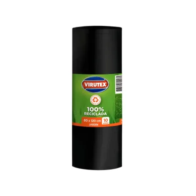 Bolsa de Basura Virutex Extra Grande 80 x 120 cm – Rollo de 10 Unidades1