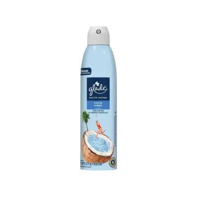 Desodorante Ambiental Glade Aerosol Coco Vibes – 315 cc (Edición Limitada)1