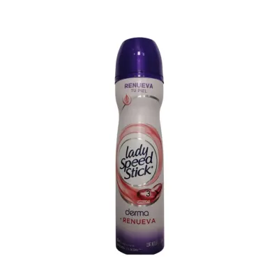 Desodorante Antitranspirante Lady Speed Stick Derma + Renueva Spray1