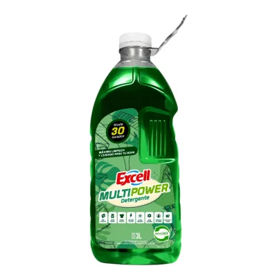 Detergente Líquido Excell Multipower – Botella 3 Litros1