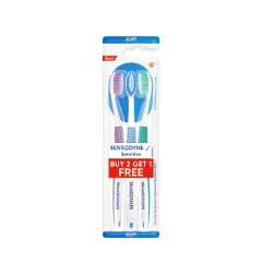 Cepillo Dental Sensodyne Sensitive Care – Pack de 3 Unidades