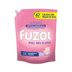 Detergente Líquido Fuzol Piel Delicada Recarga – Doypack 2.7 Litros