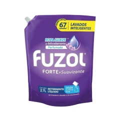 Detergente Líquido Fuzol Forte + Suavizante Recarga – Doypack 2.7 Litros