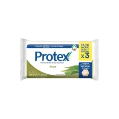 Jabón en Barra Protex Aloe (Pack de 3 unidades