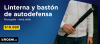 Linterna y bastón autodefensa