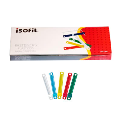 Accoclip Plastico 50uni Color Surtido Isofit