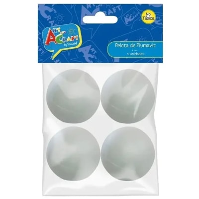 Set pelota plumavit 4 unidades 4cm ART & CRAFT